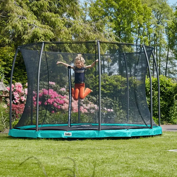 12ft Salta Comfort InGround Round Trampoline with Enclosure Be Active Toys