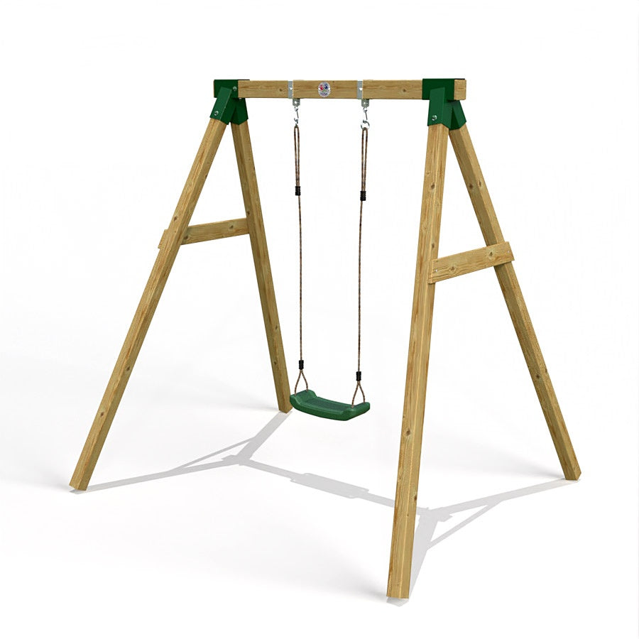 Little Rascals Wooden Single Swing Set with Swing Seat