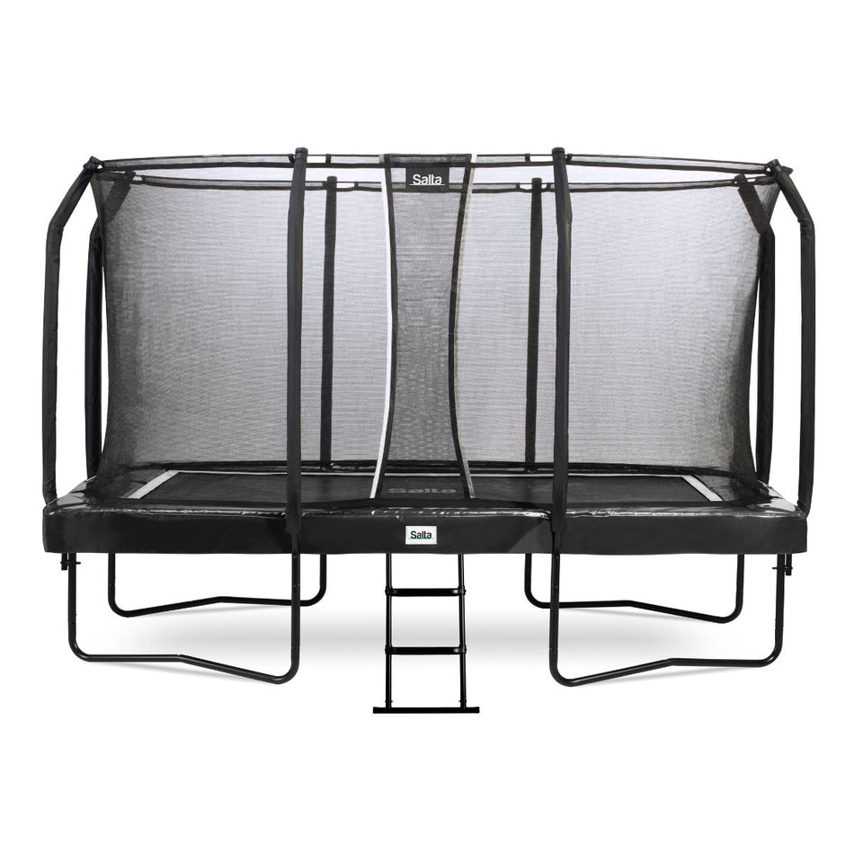 14ft x 8ft Salta First Class Rectangular Trampoline Bundle with Ladder & Enclosure