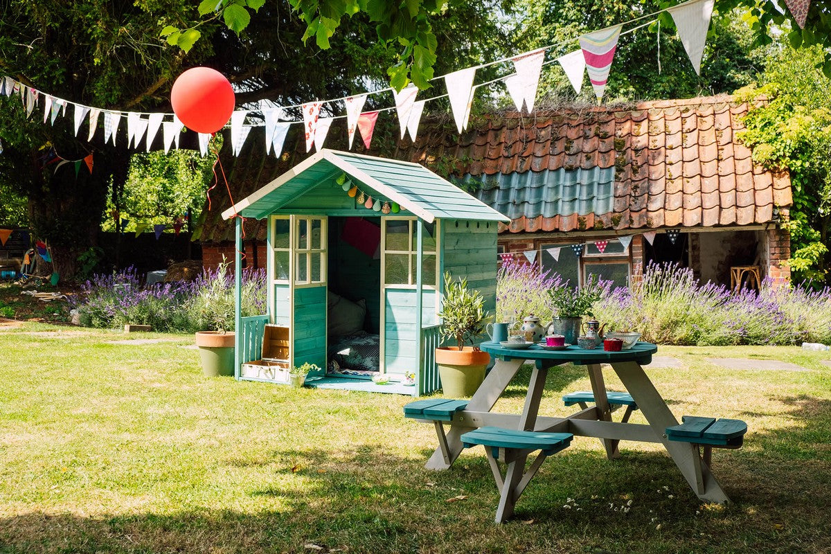 Plum Deckhouse Wooden Playhouse -Teal