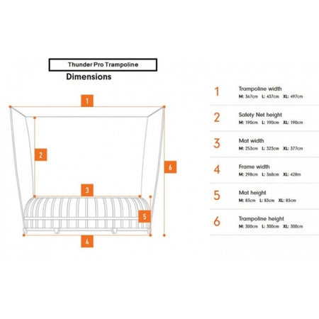 Vuly Thunder Pro Medium (10ft) Trampoline - Be Active Toys